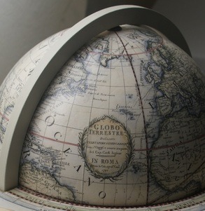 Giovanni Maria Cassini     13 inch hand coloured terrestrial globe 3
